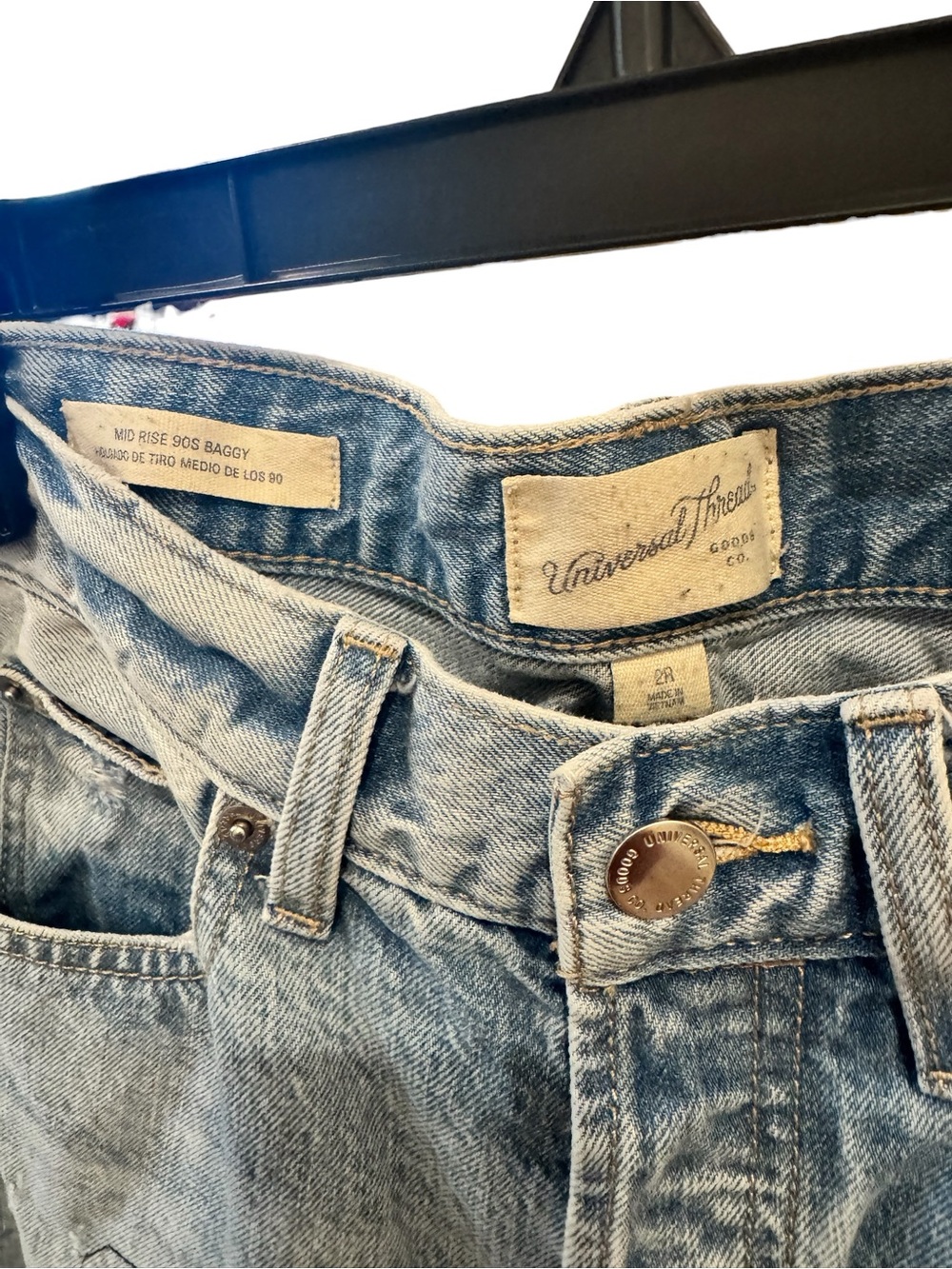 Universal Thread Patchwork Relaxed Jeans - Picture 3 of 9